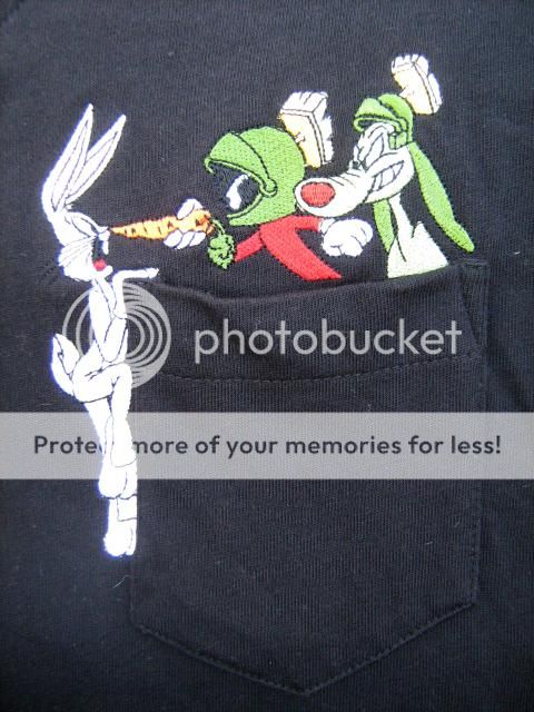 vtg warner bros bugs marvin martian 1997 mens black v neck